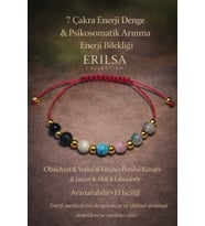 Sertifikalı Kırmızı 7 Çakra Denge Enerji Uyum Psikosomatik Arınma Enerji Bilekliği – Doğal Taş Şifa (Çok Renkli)