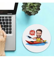 Kişiye Özel Kanocu Erkek Karikatürlü Mousepad