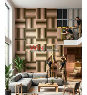 WİNFLEX MİNİ EKO AKUSTİK AHŞAP PANEL - 30X30CM
