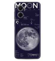 Xiaomi Redmi Note 11E Kılıf Resimli Desenli Baskılı Silikon Moon info 1424