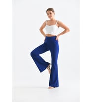 Ftz Women Kadın Scuba Crep Pantolon Saks Mavi 30172