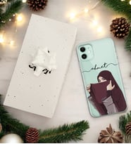 Tesettürlü Kadın Tasarımlı Kişiye Özel Şeffaf Telefon Kılıfı (Tüm Telefon Modelleri Mevcuttur.) - Hediye Kutulu