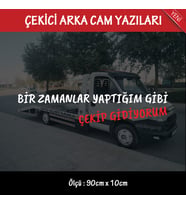 oto kurtarıcı çekici arka cam yazıları - sticker etiket