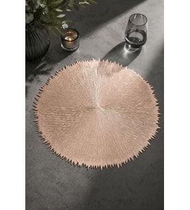 6’lı Amerikan Servisi Supla Yuvarlak Gold 38 Cm – 77508