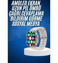 Yeni Nesil Bluetooth Bağlantılı Akıllı Saat Sosyal Medya Girişli Uyku Takibi