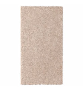 Halı 80x150 Cm IKEA Kırık Beyaz-Bej Renk Parlak Tüyler Yıkanmaz Modern Halı (Kirli Beyaz)