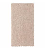 Halı 80x150 Cm IKEA Kırık Beyaz-Bej Renk Parlak Tüyler Yıkanmaz Modern Halı (Kirli Beyaz)