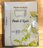 10 Adet Söz, Nişan, Nikah, Düğün Hediyesi Açacak Magnet Kart ve Ambalajlı Tek Tek (uznmg15)