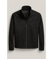 Premum Basic Slim Fit Süet Ceket (Siyah)