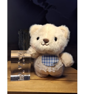 SEVİMLİ AŞÇI MAVİ AYI ANAHTARLI 13 CM