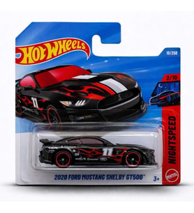 Hot Wheels 2020 Ford Mustang Shelby GT500 - Black (1/64) JJK68