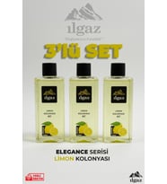 Ilgaz Limon Kolonyası 3'lü Set 80 Derece 400 ml Elegance Series