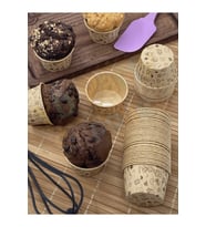 Desenli Muffin Kek Kalıbı 50 Adet 50x39