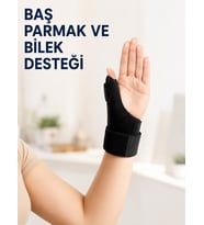 Metal Atelli Başparmak Destekli El Bilekliği Ayarlanabilir De Quervain Bilek Desteği