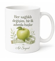 Diyetisyen Hediye Sağlıklı Yaşam Merkezi Açılışı İlk Diyet Kupa Bardak Diyetisyene Hediye