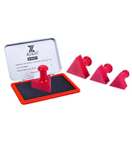 Mühür Kauçuk Alaşım Kırmızı Kaşe Üçgen 35x35
