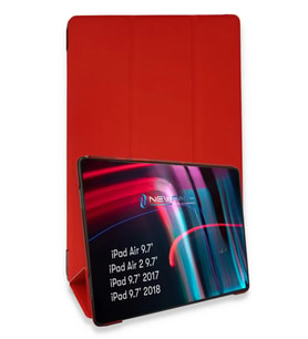 Newface Apple iPad 5 Air 9.7 Kılıf Tablet Smart Kılıf - Kırmızı