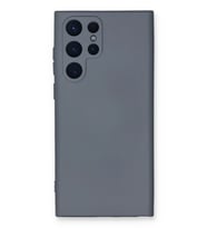 Mey İthalat® Samsung Galaxy S23 Ultra Kılıf Nano içi Kadife Silikon - Gri