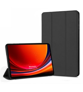 Microsonic Samsung Galaxy Tab S10 Plus X820 Kılıf Slim Translucent Back Smart Cover Siyah