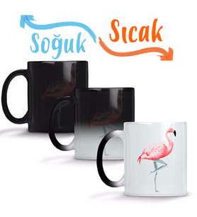 Flamingo 6 Sihirli Kupa Bardak Porselen