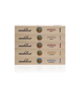 Muhlisa Espresso 5 Çeşit Kapsül Kahve Seti (50 Kapsül)