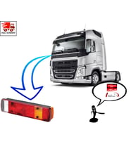 Volvo Fh I-Fm I Sağ Arka Stop Lambası Yandan Soketli 1993--2005 N11.14339