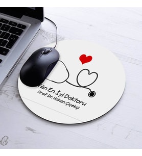 Yılın Doktoru Temalı Yuvarlak Mousepad
