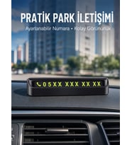 Northcity Fosforlu Araç İçi Park Numaratörü - Tüm Araçlara Uyumlu & Montaj Gerektirmez