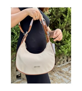 Kadın Krem Taba Yeni Sezon Su Geçirmez El & Omuz Ve Çapraz Askılı Çanta Shopper (STD)