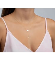 Kişiye Özel 925 Ayar Gümüş Minimalist Hilal Detaylı Harf Kolye (Gold)