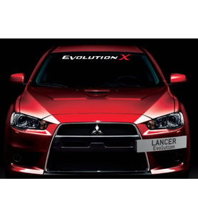 Mit subishi evolution Alınlık Ön cam sticker