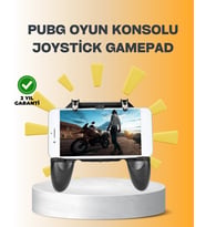 Joystick Ve Parmak Tetikleyicili Mobil Oyun Gamepad Tutucu
