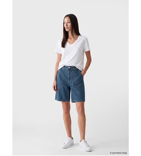 LCWAIKIKI Classic İndigo Loose Fit Kadın Jean Şort