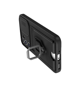 Galaxy A25 5g Kılıf Zuma Kartvizitli Yüzüklü  - Siyah