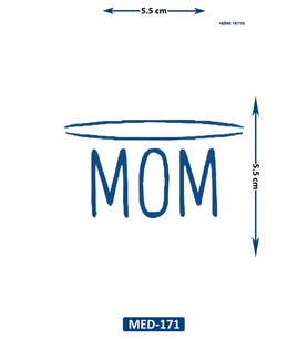 Mom 5 cm Minimal geçici Dövme Yarı Kalıcı Geçici Dövme