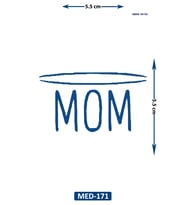 Mom 5 cm Minimal geçici Dövme Yarı Kalıcı Geçici Dövme