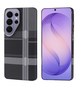 Lexroo Galaxy S26 Ultra Kılıf M-safe Şarj Özellikli Karbon Fiber Görünümlü Nekst Kılıf - Siyah-Gri