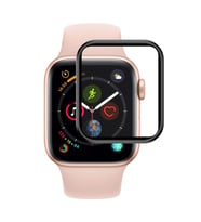 Microsonic Apple Watch SE 2022 40mm Tam Kaplayan Temperli Cam Full Ekran koruyucu Siyah