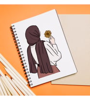 Tesettürlü Kız Karakter Tasarımlı Defter