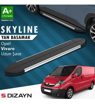 S-Dizayn Opel Vivaro A Uzun Şase Skyline Krom Yan Basamak 263 Cm 2001-2014 A+ Kalite
