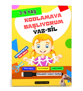 3-9 Yaş Kodlamaya Başlıyorum YAZ-SİL Kitabı