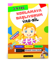 3-9 Yaş Kodlamaya Başlıyorum YAZ-SİL Kitabı