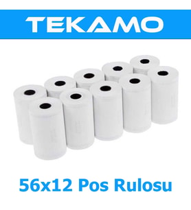 Termal Pos Yazarkasa Rulosu 56x12 10 Adet 1 Paket