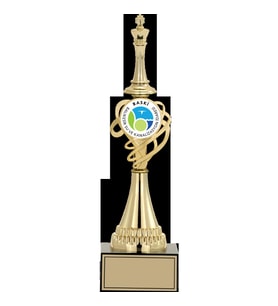 ODAK KUPA - Figürlü Kupalar - Satranç Figürlü Kupalar FG-034 A - 35 cm