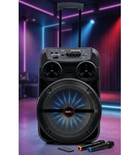 Midex MXR-280 Taşınabilir Mikrofonlu Işıklı Akülü Ses Sistemi Hoparlör (12 İnç 280 Watt)