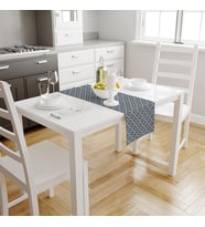 Adawall Mavi Geometrik Runner 140x45CM