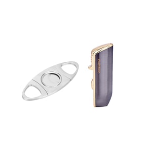 Parmida Gunmetal Üç Torch Pürmüz Çakmak Ve Metal Kesici Set - PRMDPKT1
