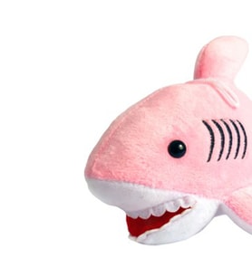Peluş Köpekbalığı 25cm Baby Shark Pembe