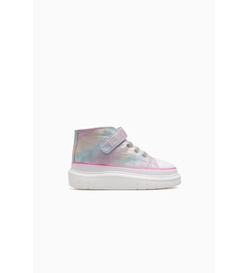 Buckhead Axel Kız Çocuk Cırtlı Sneaker Ayakkabı 26y Buck4490 Pk Hologram (Şeffaf Hologram)