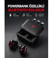 Powerbank Özellikli Bluetooth Kablosuz Kulaklık – Dokunmatik Kontrol, Uzun Pil Ömrü, Ergonomik Tasar